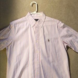 Men’s Pink, white, blue button down